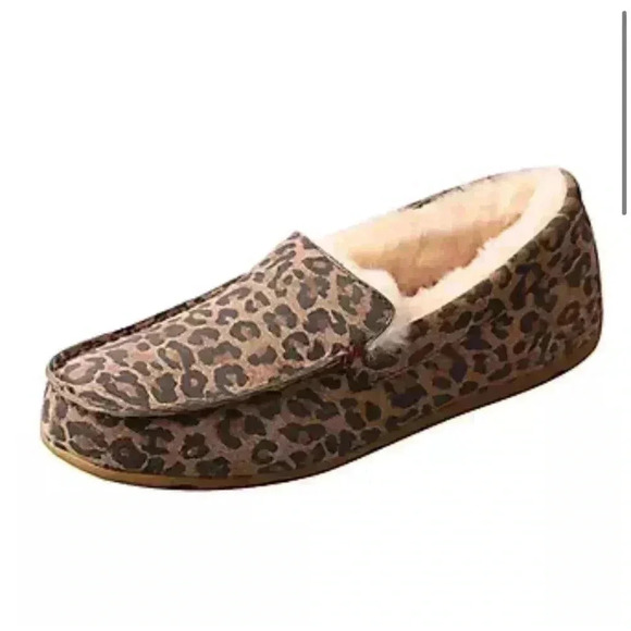 Twisted X Ladies Leopard Slippers Size 6 - Picture 1 of 6